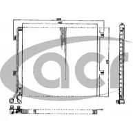 Радиатор кондиционера ACR 8NIX 7P 300444 SUXB7V 3759621