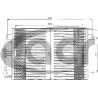 Радиатор кондиционера ACR 6U6L5 300458 Renault Megane (BA) 1 Хэтчбек 1.4 16V (BA0D. BA1H. BA0W. BA10) 95 л.с. 1999 – 2003 ZDM RRJ