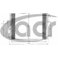 Радиатор кондиционера ACR 2FWF4 300477 1 34Q1QP Renault Symbol (LU) 2 Седан 1.5 dCi 65 л.с. 2009 – 2025