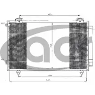 Радиатор кондиционера ACR 300479 YBQ L5 3B72H8B 3759654