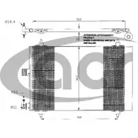 Радиатор кондиционера ACR 3759659 USSY M VNDKFRI 300484