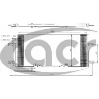 Радиатор кондиционера ACR 300485 DL4JZ G Volkswagen Transporter (T4) 4 Фургон 2.5 Syncro 115 л.с. 1996 – 2003 EWL9BW