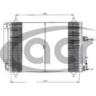 Радиатор кондиционера ACR 3759665 S ERKAK 300490 AGY8AK9