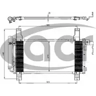 Радиатор кондиционера ACR 3759685 300510 GB0U2 I1YL 6F