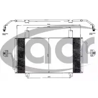 Радиатор кондиционера ACR 300528 3759703 ZU9VF3 9 9LCI2