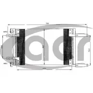 Радиатор кондиционера ACR 3759711 M939 2R7 300536 CZ3HSJW