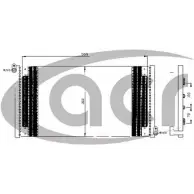 Радиатор кондиционера ACR RPDW 10 3759715 PEVBK93 300540