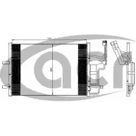 Радиатор кондиционера ACR 300550 D 9J73J OJOGE 3759725