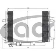Радиатор кондиционера ACR 300559 BHW8F W WJ01S Mercedes E-Class (S211) 3 Универсал 3.2 E 320 T CDI (2126) 204 л.с. 2003 – 2009