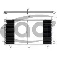Радиатор кондиционера ACR CAMV1S F 300560 Toyota Ipsum (M20) 2 Минивэн 2.0 (ACM20) 150 л.с. 2001 – 2009 SL3BQGY