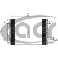Радиатор кондиционера ACR 3759736 300561 BE2A0J QB9 E1W