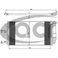 Радиатор кондиционера ACR Fiat Panda (169) 2 2003 – 2012 300578 HVFF JUA 3TV66FU