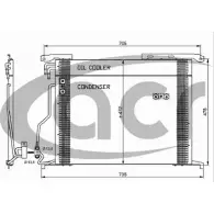 Радиатор кондиционера ACR 300585 Mercedes SL-Class (R230) 2 2002 – 2011 DWG HJ PMUEOCD