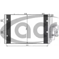Радиатор кондиционера ACR AAGK409 Opel Corsa (C) 3 2000 – 2006 ZYPT 2J9 300589