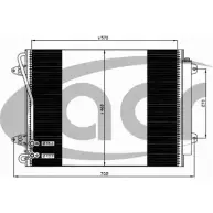 Радиатор кондиционера ACR 300598 Volkswagen Passat CC KG7 XFN SJ08N