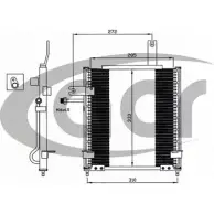 Радиатор кондиционера ACR 3759786 300612 UF 09I8 VM7YX