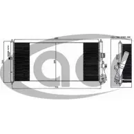 Радиатор кондиционера ACR 7RC8 L 300613 I6D8J8 Nissan Primera (P12) 3 Седан 1.9 dCi 120 л.с. 2003 – 2007