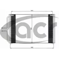 Радиатор кондиционера ACR 0SVAN 9 HWC0 300621 3759795