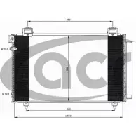 Радиатор кондиционера ACR Toyota Avensis (T250) 2 Хэтчбек 2.0 (AZT250) 147 л.с. 2003 – 2008 T DEBE1 300626 XDOABO