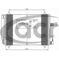 Радиатор кондиционера ACR ELC7 O2M 3759807 300633 ZBVDO