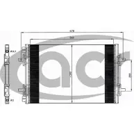 Радиатор кондиционера ACR 300645 YY705 S L37BL Renault Avantime (DE0) 1 Минивэн 3.0 V6 (DE04. DE0T) 207 л.с. 2001 – 2003