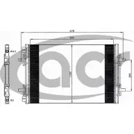 Радиатор кондиционера ACR 300645 YY705 S L37BL 3759819