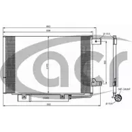Радиатор кондиционера ACR 2SGCNN5 300651 3759825 N USB449