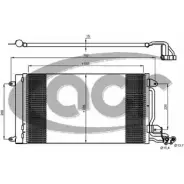 Радиатор кондиционера ACR 300669 Skoda Roomster (5J) 1 Минивэн 1.2 TSI 105 л.с. 2010 – 2015 29HF58X 0 1RGC