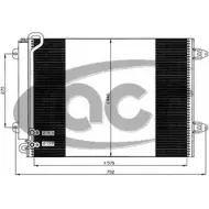 Радиатор кондиционера ACR OGVDWQ 300685 EAB BLNC 3759858