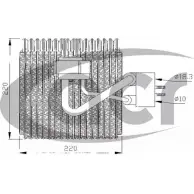 Испаритель кондиционера ACR 8O 0H76 310112 Fiat Punto YME155E