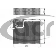 Испаритель кондиционера ACR U4WV 1 1K2C7O Opel Astra 310162