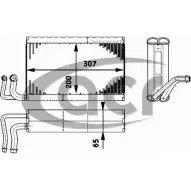 Испаритель кондиционера ACR BCI LEU 310179 SPQ5KT Bmw 7 (E65, E66, E67) 4 Седан 4.4 745 i. Li 333 л.с. 2001 – 2008