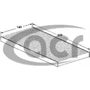 Салонный фильтр ACR E7Q QP 321483 3760159 Z1083AO