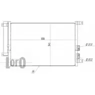 Радиатор кондиционера DEPO 0TI YCX5 3760693 73AUA 002-016-0001
