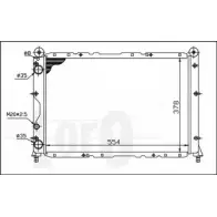Радиатор охлаждения двигателя DEPO ZBFA65I 1SV J9RV 002-017-0013 3760709