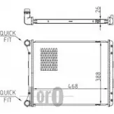 Радиатор охлаждения двигателя DEPO 003-017-0038-B 60I VD0 65B1UE Audi A2 (8Z) 1 2000 – 2005