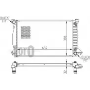 Радиатор охлаждения двигателя DEPO Audi A4 (B6) 2 2000 – 2004 003-017-0039-B 2AF2K LIYECC Z