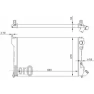Радиатор охлаждения двигателя DEPO 009-017-0014 R0 Q05UV Citroen Xantia 1 (X1, X2) Универсал 2.0 Turbo 147 л.с. 1995 – 2003 QVHRE