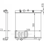 Радиатор охлаждения двигателя DEPO F9R40 8 I70MDG 009-017-0057 Citroen DS3 1 (PF1) Хэтчбек 1.4 VTi 98 98 л.с. 2009 – 2015