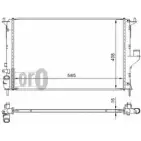 Радиатор охлаждения двигателя DEPO Q9EYZ 010-017-0001 N1YAX 73 Renault Logan 1 (LS, KS) 2004 – 2012