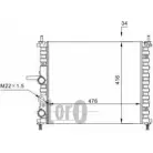 Радиатор охлаждения двигателя DEPO 016-017-0027 Fiat Marea (185) 1 Седан 1M7 2F H3KAD