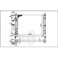 Радиатор охлаждения двигателя DEPO 016-017-0030 B MWGSG YTEWIW Fiat Marea (185) 1 Седан