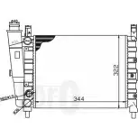 Радиатор охлаждения двигателя DEPO 3762714 G M6B6 016-017-0047 SUX8Q
