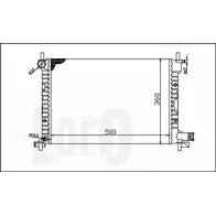 Радиатор охлаждения двигателя DEPO RFT4JF K 8UXCOSD 017-017-0013 Ford Fiesta 4 (DX, JA, JB) Хэтчбек 1.8 D 60 л.с. 1995 – 2000