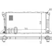 Радиатор охлаждения двигателя DEPO 3763153 XA8VO 8P LBIA1 017-017-0034-B