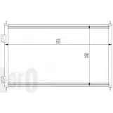 Радиатор кондиционера DEPO WW2RA 6 Honda Accord 6 (CE, CD, CF) 1997 – 2002 NPW0NF 018-016-0012