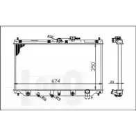 Радиатор охлаждения двигателя DEPO MNHY4 018-017-0012-B Honda Accord 5 (CE, CD, CF) 1993 – 1997 MIT V0XP