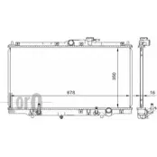 Радиатор охлаждения двигателя DEPO 018-017-0017 GNVOZV Q Honda Accord 5 (CE, CD, CF) 1993 – 1997 DERHDJY