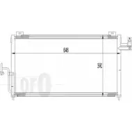 Радиатор кондиционера DEPO 030-016-0011 QIK UNZ 3764703 CNA4EZ