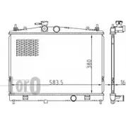 Радиатор охлаждения двигателя DEPO 40GTM1 035-017-0025-B Nissan Juke (F15) 1 Кроссовер 1.6 94 л.с. 2013 – 2025 OQ T51IK